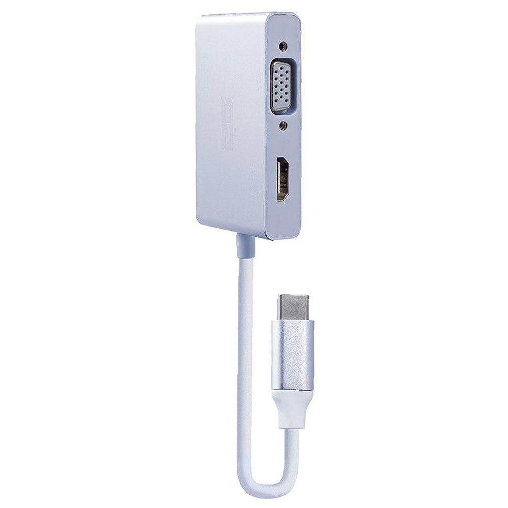 محول تو بي من كابل تايب سي الى VGA, HDMI, DVI, USB3 أبيض CV146. محول تو بي من كابل تايب سي الى VGA, HDMI, DVI, USB3 أبيض CV146.